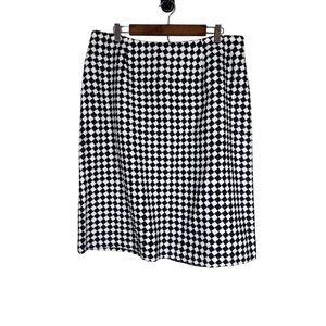 Cato Argyle Midi Skirt 16W Black Retro Classic Old Money Preppy Chic Resort 80s